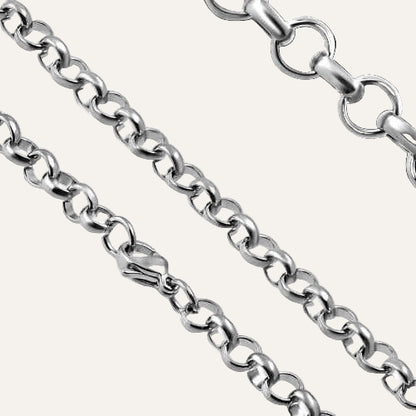 Stalen zilverkleurige ketting - 45 cm - Idhuna Jewels