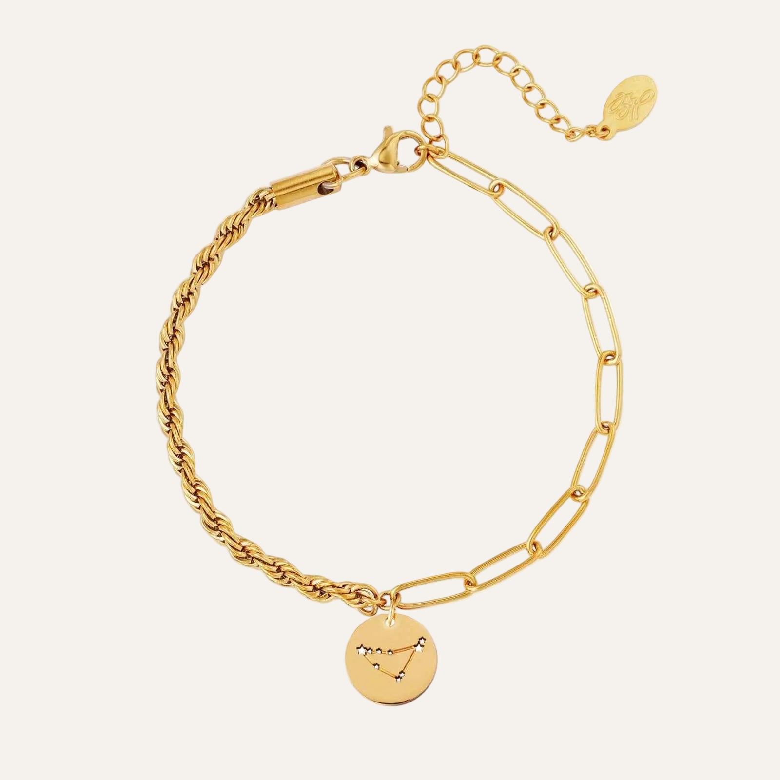 Sterrenbeeld armband staal Steenbok - Idhuna Jewels