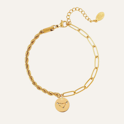 Sterrenbeeld armband staal Steenbok - Idhuna Jewels