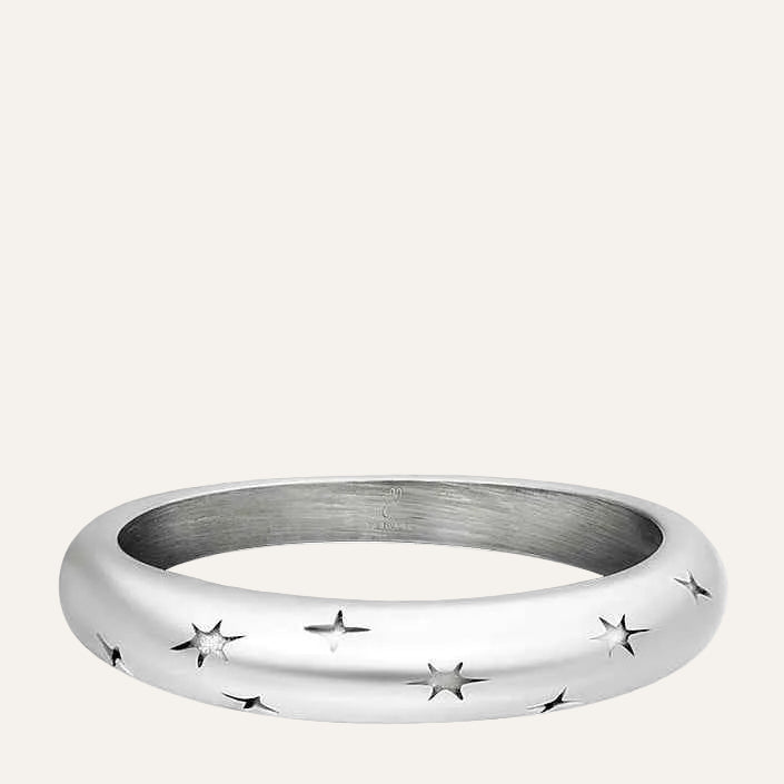 Yehwang Sterren ring dames staal zilver - Idhuna Jewels