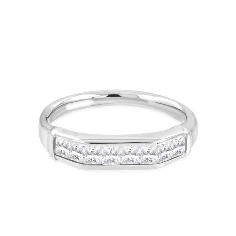 Zirkonia ring dames - Zilver staal