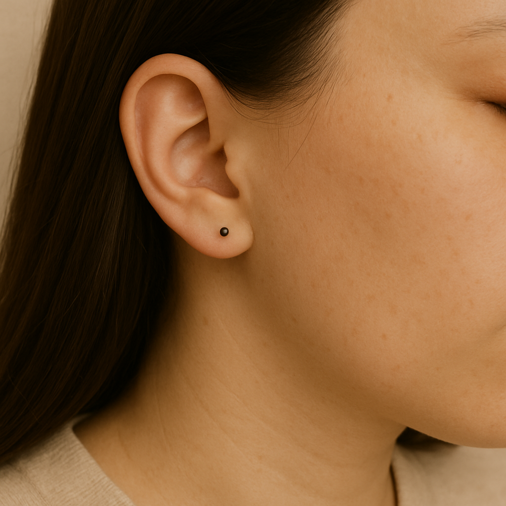 Zweerknopjes Chirurgisch Staal Zwart 2 mm