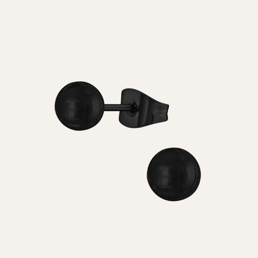 Zwarte Zweerknopjes Chirurgisch Staal