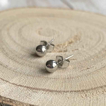 Zweerknopjes Chirurgisch Staal Zilver 5 mm - Idhuna Jewels