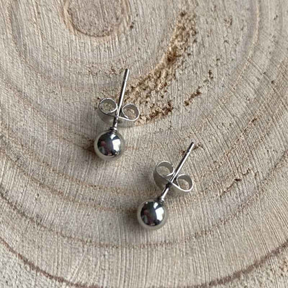 Zweerknopjes Chirurgisch Staal Zilver 5 mm - Idhuna Jewels