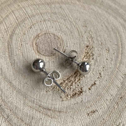 Zweerknopjes Chirurgisch Staal Zilver 5 mm - Idhuna Jewels