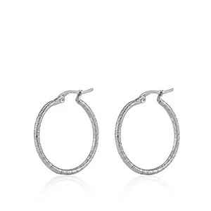 Stalen creolen zilver 20 mm - Idhuna Jewels